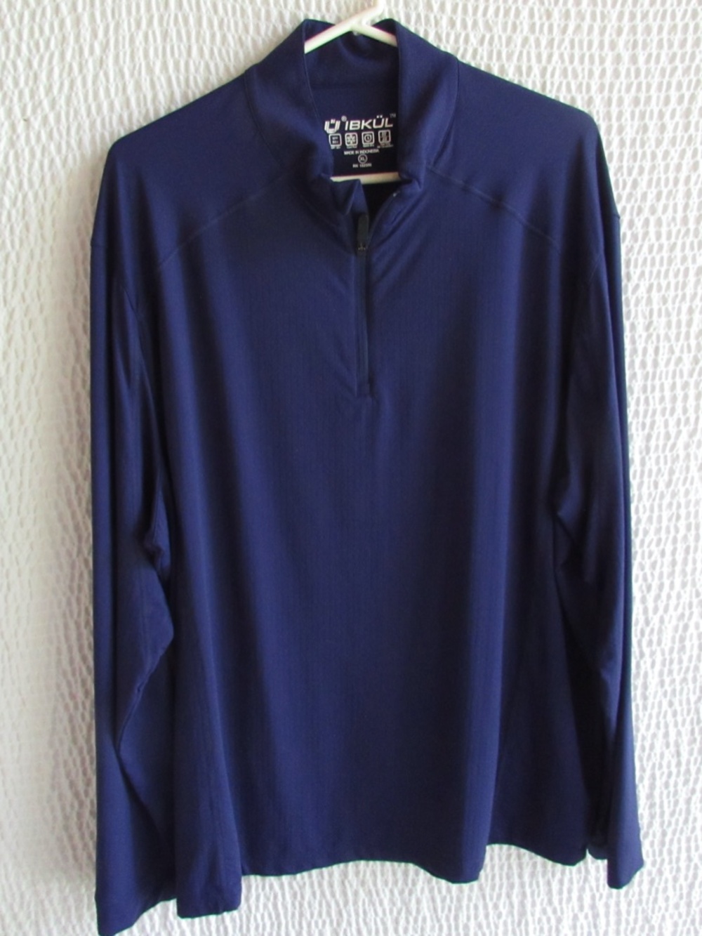 Ibkul Golf shirt UPF 50 Cooling XL Dark Blue Nylon Sun protection MSRP $100